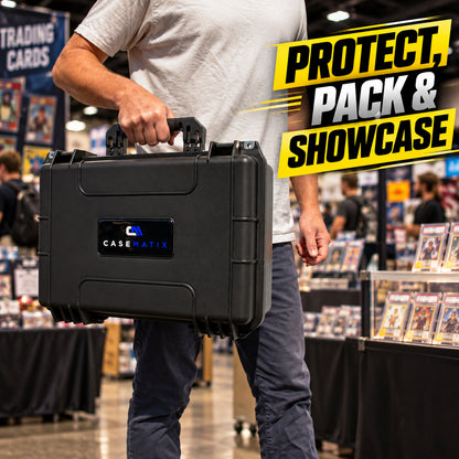 Graded Card Case Compatible with 120+ BGS PSA FGS Graded Sports Trading Cards, Waterproof Graded Slab Card Storage Box