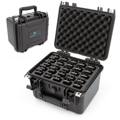 25 Harmonica Case - Waterproof Instrument Holder for Hohner, Fender and Other Harmonicas Up to 5.5" - Includes Weatherproof Carrying Case Only