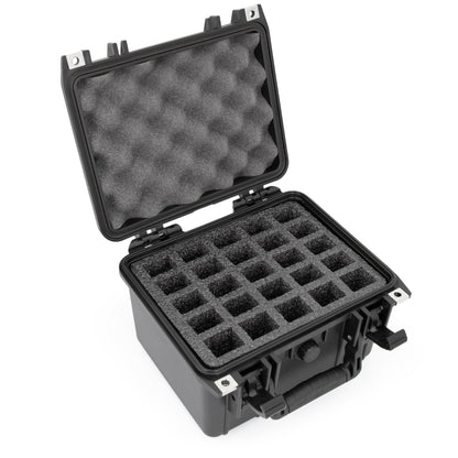25 Harmonica Case - Waterproof Instrument Holder for Hohner, Fender and Other Harmonicas Up to 5.5" - Includes Weatherproof Carrying Case Only