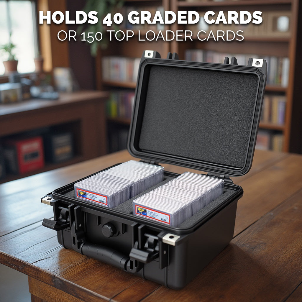 Graded Card Case Compatible with 30+ BGS PSA FGS Graded Sports Trading Cards, Custom Waterproof Graded Slab Card Storage