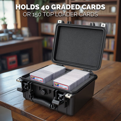 Graded Card Case Compatible with 30+ BGS PSA FGS Graded Sports Trading Cards, Custom Waterproof Graded Slab Card Storage