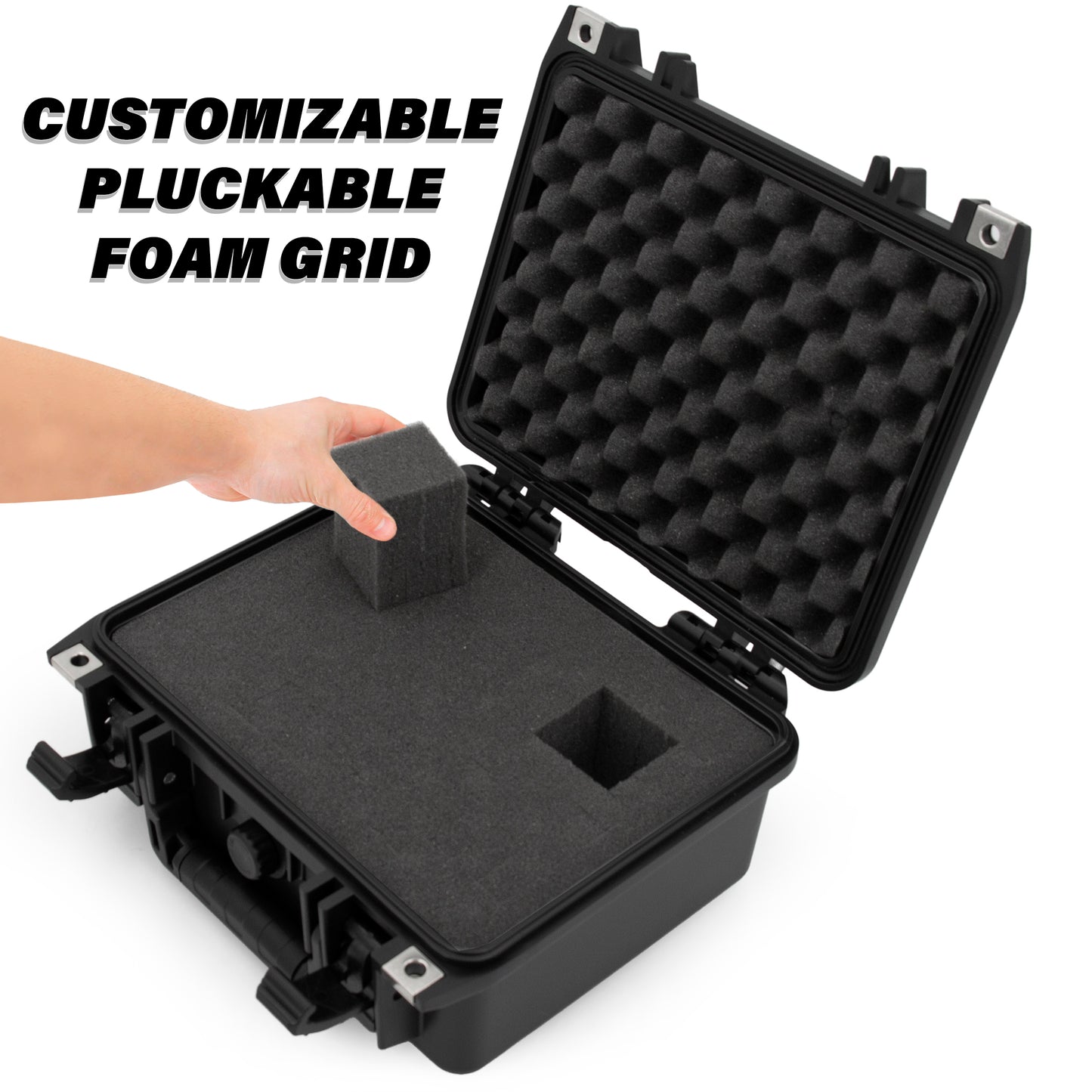 Graded Coin Case Compatible with 40+ PCGS or NGC Coin Slabs , Waterproof Coin Storage Box with Customizable Foam Will Fit Most Coin Holders