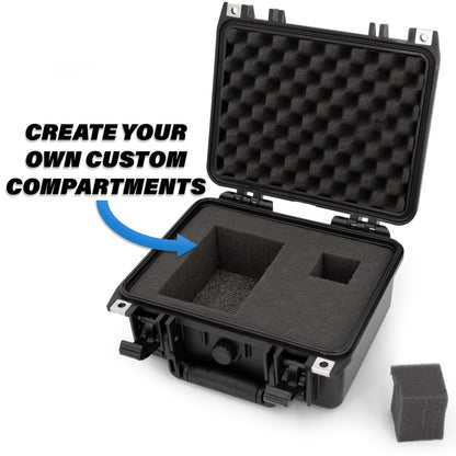 11" Waterproof Marine Fishfinder Case Compatible with Garmin Striker 4 GPS Fish Finder - Airtight Protection with Customizable Foam