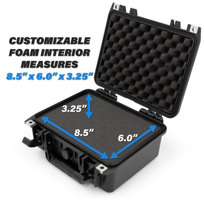 Graded Coin Case Compatible with 40+ PCGS or NGC Coin Slabs , Waterproof Coin Storage Box with Customizable Foam Will Fit Most Coin Holders