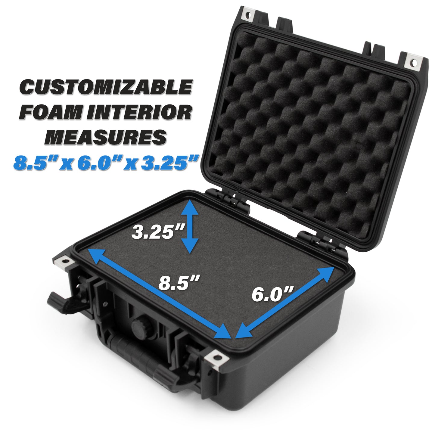 11" Waterproof Marine Fishfinder Case Compatible with Garmin Striker 4 GPS Fish Finder - Airtight Protection with Customizable Foam
