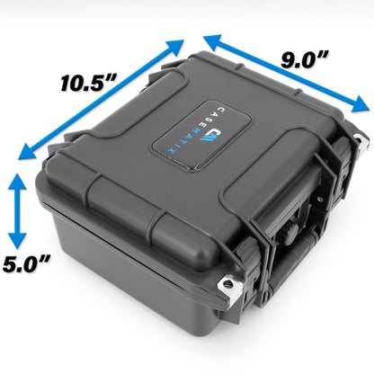 Waterproof Travel Case Compatible with NVIDIA DGX Spark Personal AI Desktop and Power Adapter - Crushproof Hard Shell Carrying Case with Custom Foam