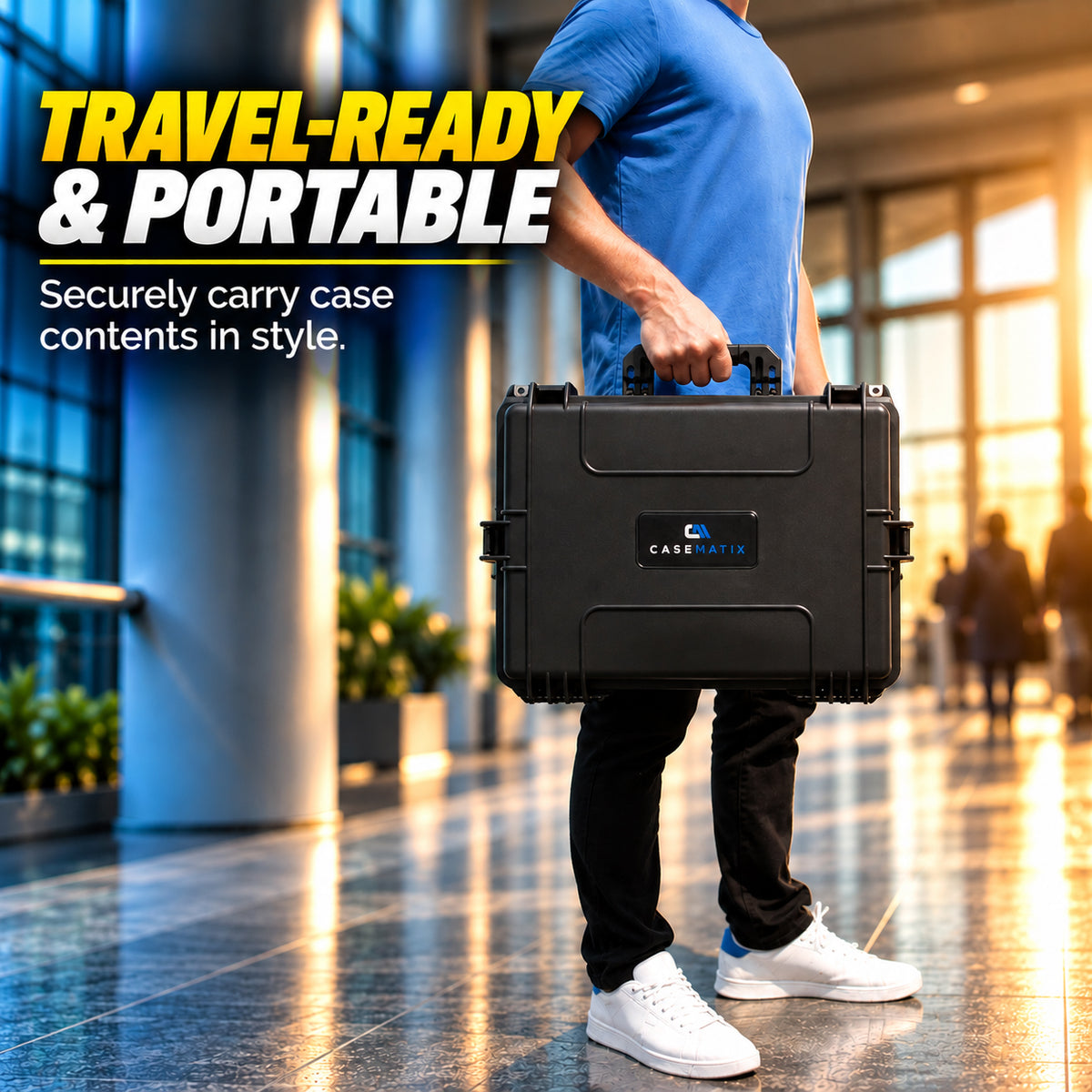Waterproof IP67 Laptop Hard Case for 15.6-17.3 inch Gaming Laptops - Laptop Case with Foam Compatible with Asus Acer MSI Alienware Gaming & More