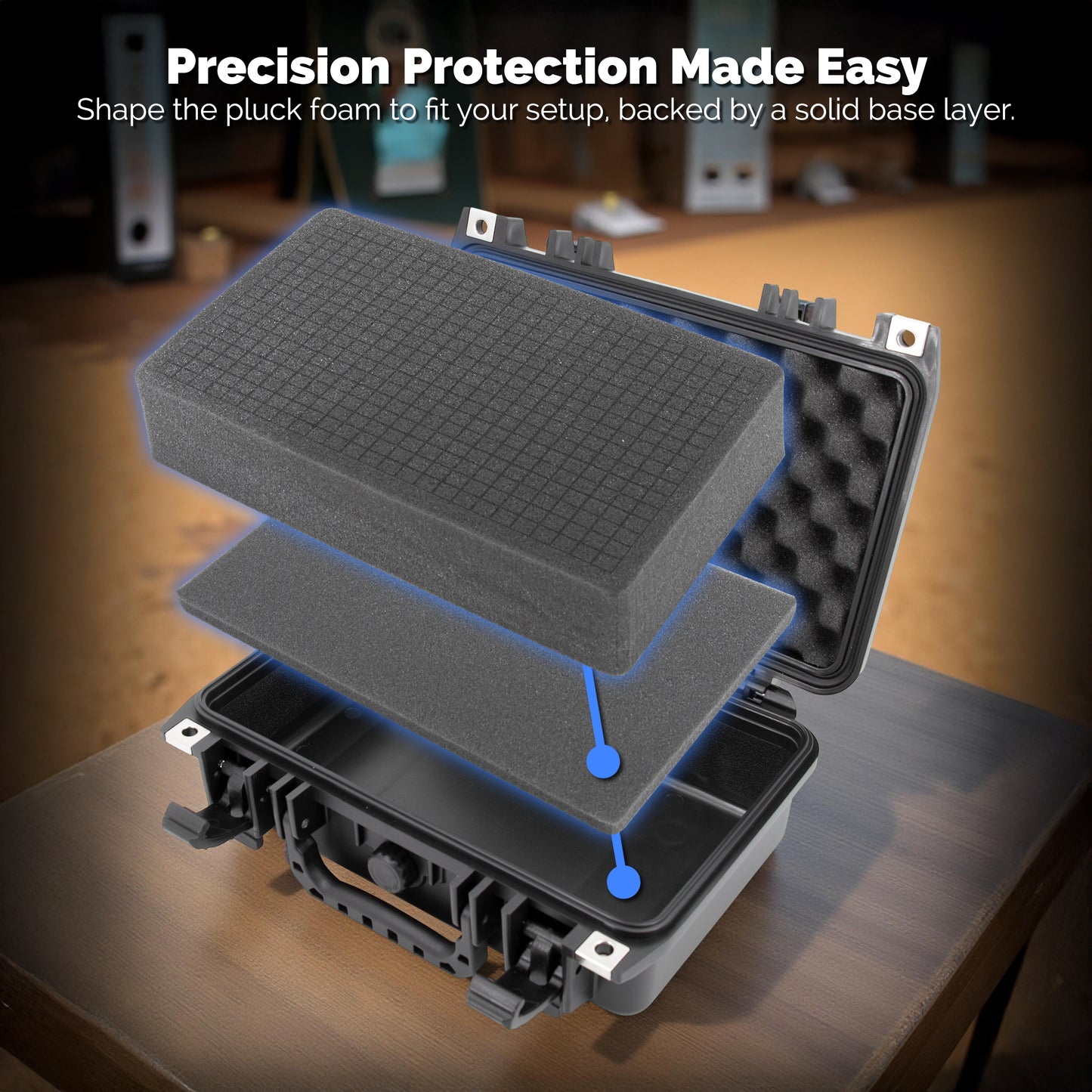 Storage Case Compatible with WinBridge Voice Amplifier WB005, Mini Megaphone WB006 Lapel Mic, Voice Amplifier A006 and More - Customizable Case Only