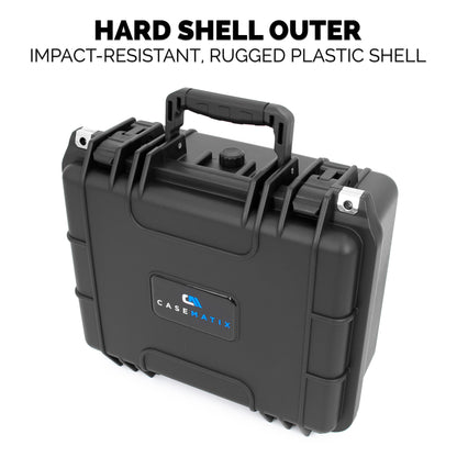 13" Coin Tube Case – Waterproof Coin Storage Organizer Holds 40 Penny, Nickel, Dime & Quarter Coin Rolls or Customize for Half Dollar or Silver Eagle