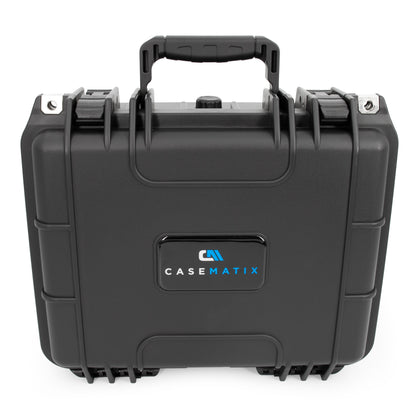 CASEMATIX Large Harmonica Case for Multiple Harmonicas Compatible with Up to 40 Hohner, Fender and Other Harmonicas up to 5 inches - Hard Case Only