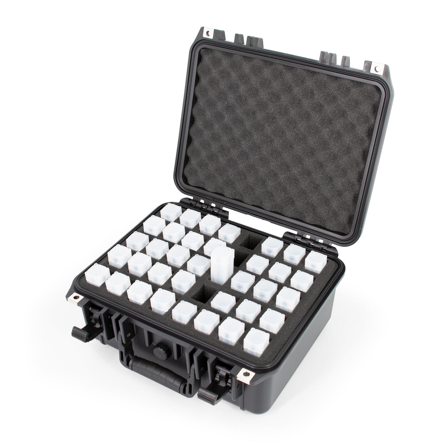 13" Coin Tube Case – Waterproof Coin Storage Organizer Holds 40 Penny, Nickel, Dime & Quarter Coin Rolls or Customize for Half Dollar or Silver Eagle