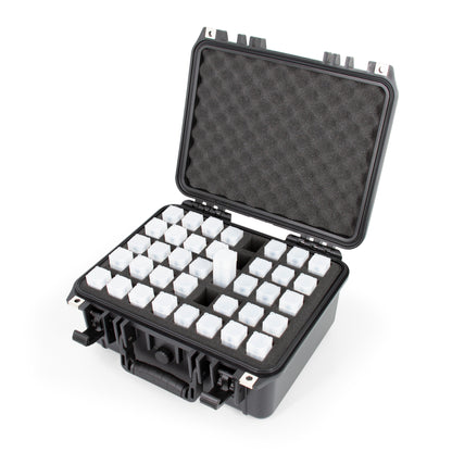 13" Coin Tube Case – Waterproof Coin Storage Organizer Holds 40 Penny, Nickel, Dime & Quarter Coin Rolls or Customize for Half Dollar or Silver Eagle