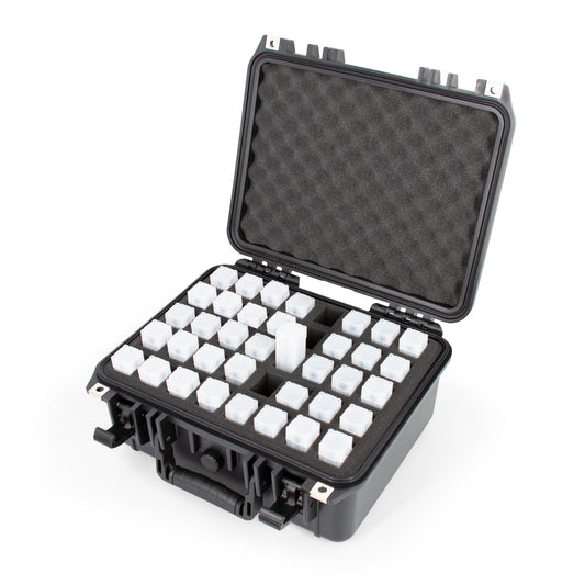 13" Coin Tube Case – Waterproof Coin Storage Organizer Holds 40 Penny, Nickel, Dime & Quarter Coin Rolls or Customize for Half Dollar or Silver Eagle