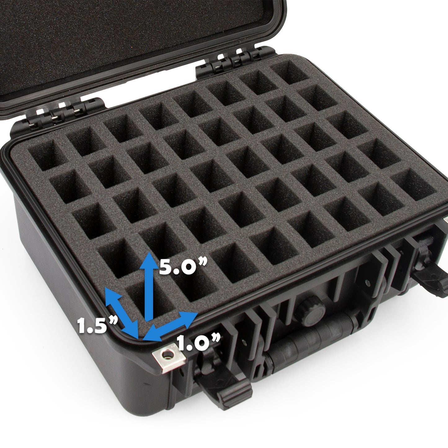 Waterproof Seed Storage Organizer Case Holds Up to 40 Seed Vials Seed Jars - Airtight Garden Seed Box for Heirloom, Vegetable Flower Seed Collections