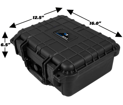 16" Mixer Travel Case - Hard Shell Protection Compatible with Behringer Xenyx 1202FX, Q802USB, 1002FX & More Audio Controllers