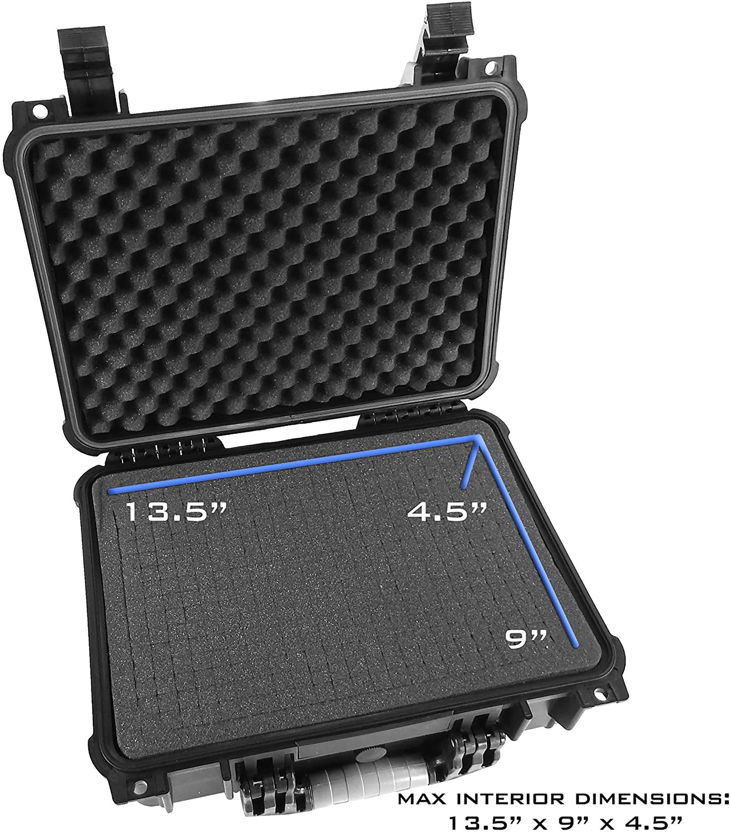 16" Mixer Travel Case - Hard Shell Protection Compatible with Behringer Xenyx 1202FX, Q802USB, 1002FX & More Audio Controllers