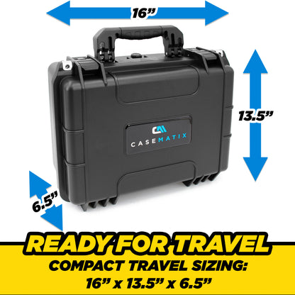 Hard Case Compatible With Caldwell Claycopter Target Launcher, Impact Resistant Waterproof Case With Padded Foam For Travel And Storage
