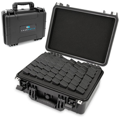 56 Pistol Magazine Storage Case - TSA Approved Waterproof Gun Magazine Storage for 9mm Magazines up to 5.5" with Lockable Design