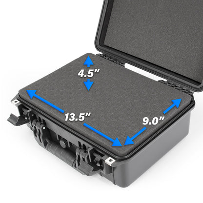 16” Waterproof Comic Book Storage Box – Customizable Case Protects Up to 8 CGC Graded Comics or 30 Sleeved Toploaders – Durable Comic Book Storage Bin