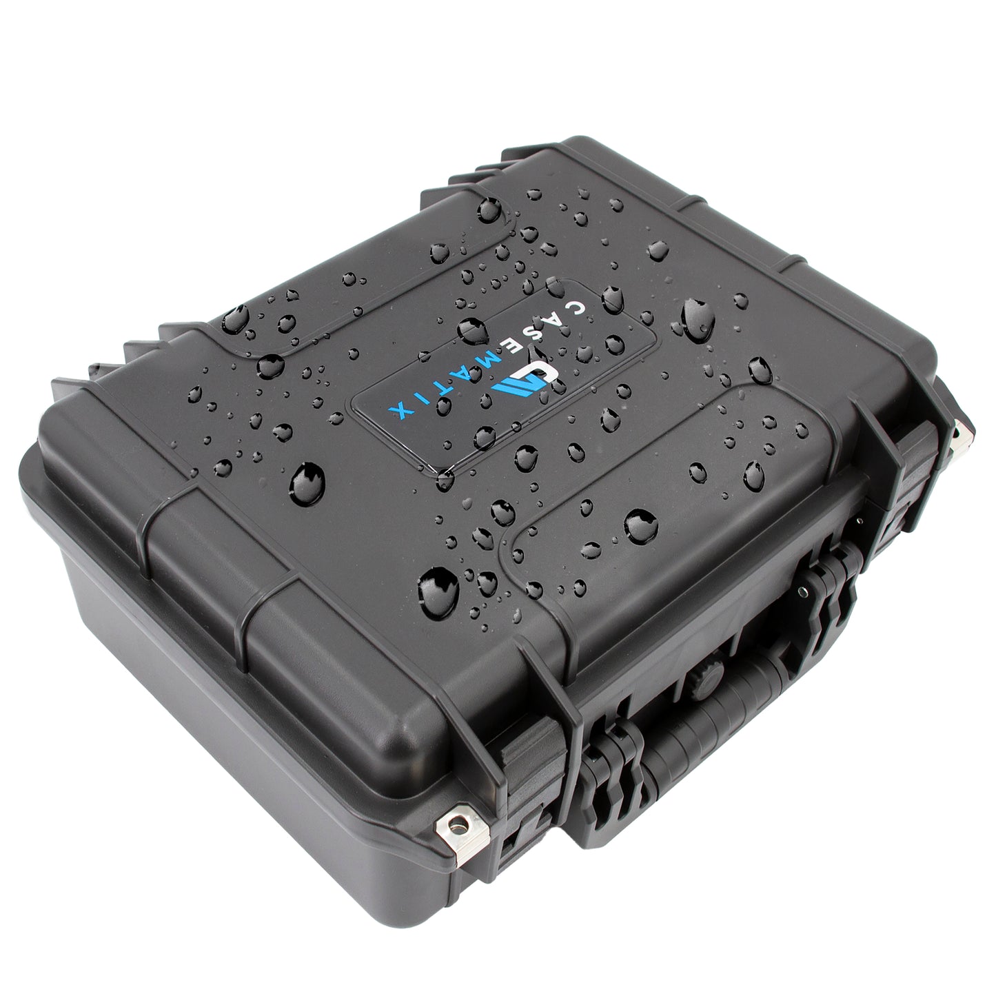 16" Waterproof Hard Case with Customizable Foam for Portable Electronics, Tools and Accessories - Hard Shell Plastic Case with Pre-Diced Foam Interior