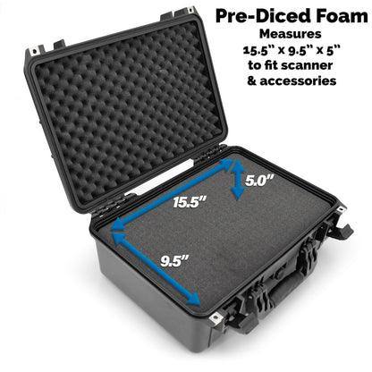 3D Scanner Case – Hard Shell Waterproof Case for 3D Scanner for 3D Printing - Compatible with Einstar Vega, Revopoint MetroX 3D, Creality 3D Scanner