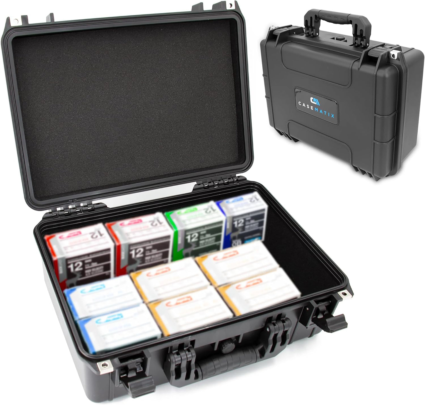 MATIX 18" Hard Shell Waterproof Ammo Case – Durable Ammo Storage Box/Ammo Box for Secure Transport and Long-Term Organization of Ammunition