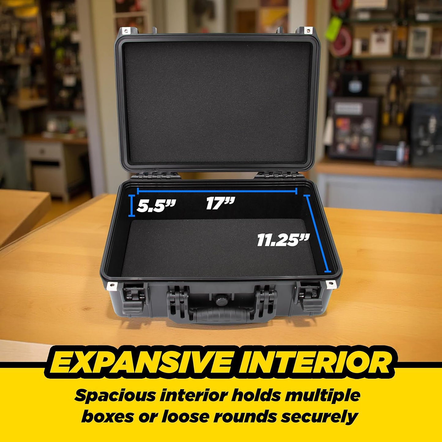 MATIX 18" Hard Shell Waterproof Ammo Case – Durable Ammo Storage Box/Ammo Box for Secure Transport and Long-Term Organization of Ammunition