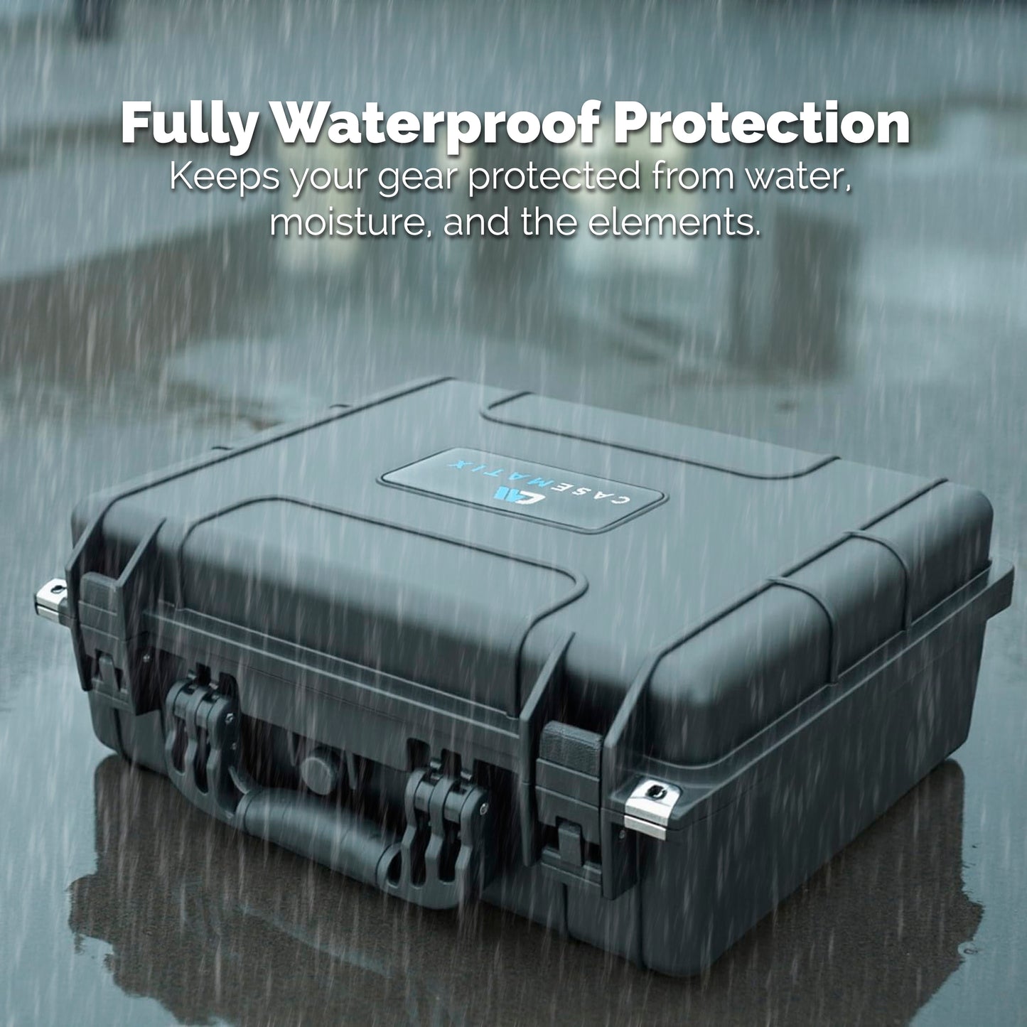 48 Pistol Magazine Storage Case and 9mm Ammo Storage Organizer - TSA Approved Hard Shell Gun Magazine Holder for 48 Clips with Accessory Storage