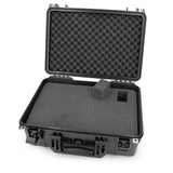 CASEMATIX 18" Waterproof Hard Travel Case with Padlock Rings and Customizable Foam - Fits Accessories up to 15.5" x 9.5" x 5"