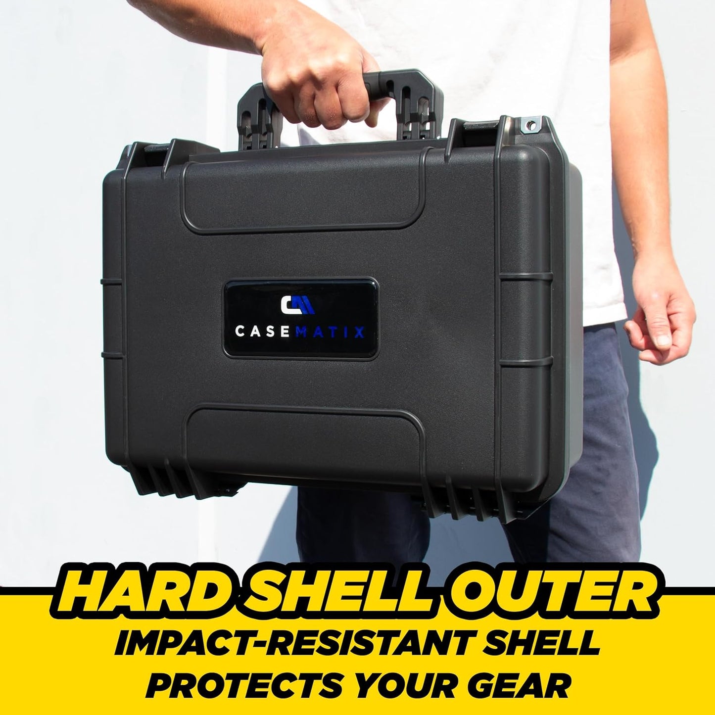 MATIX 18" Hard Shell Waterproof Ammo Case – Durable Ammo Storage Box/Ammo Box for Secure Transport and Long-Term Organization of Ammunition