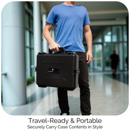 Hard Shell Case for Lenovo ThinkPad E16 – Waterproof Laptop Travel Bag with Custom Foam Protection for 15.6–17.3″ Business Laptops