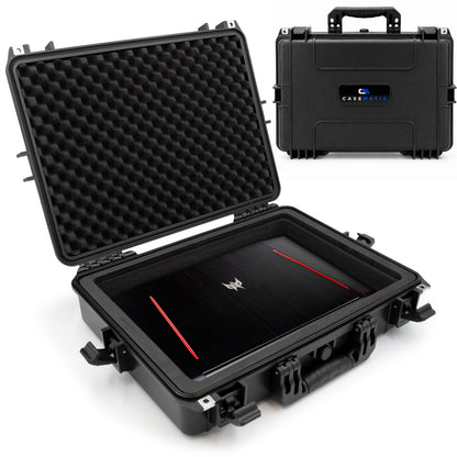 Waterproof IP67 Laptop Hard Case for 15.6-17.3 inch Gaming Laptops - Laptop Case with Foam Compatible with Asus Acer MSI Alienware Gaming & More