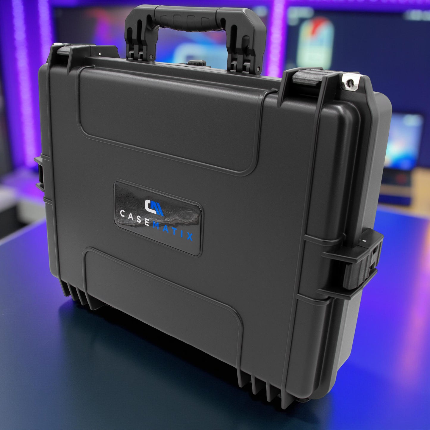Waterproof IP67 Monitor Hard Case Fits Monitors up to 21 Inch - Heavy Duty Hard Monitor Travel Case for Portable Displays, Gaming Monitors & More