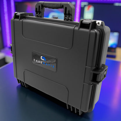 Waterproof IP67 Monitor Hard Case Fits Monitors up to 21 Inch - Heavy Duty Hard Monitor Travel Case for Portable Displays, Gaming Monitors & More