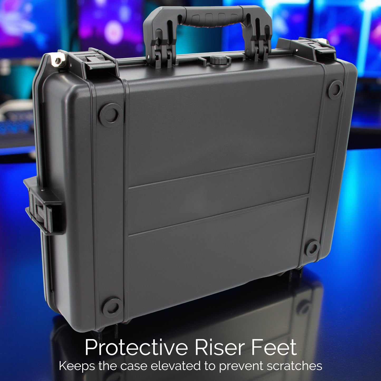 Waterproof Laptop Hard Case for 15-17 inch Gaming Laptops and Accessories - Crushproof Heavy Duty Laptop Case for 15.6 and 17.3 inch Laptops