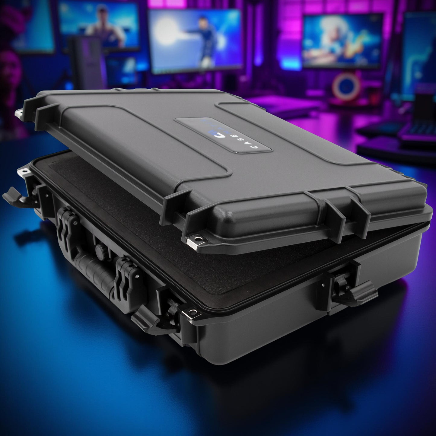 Waterproof Laptop Hard Case for 15-17 inch Gaming Laptops and Accessories - Crushproof Heavy Duty Laptop Case for 15.6 and 17.3 inch Laptops
