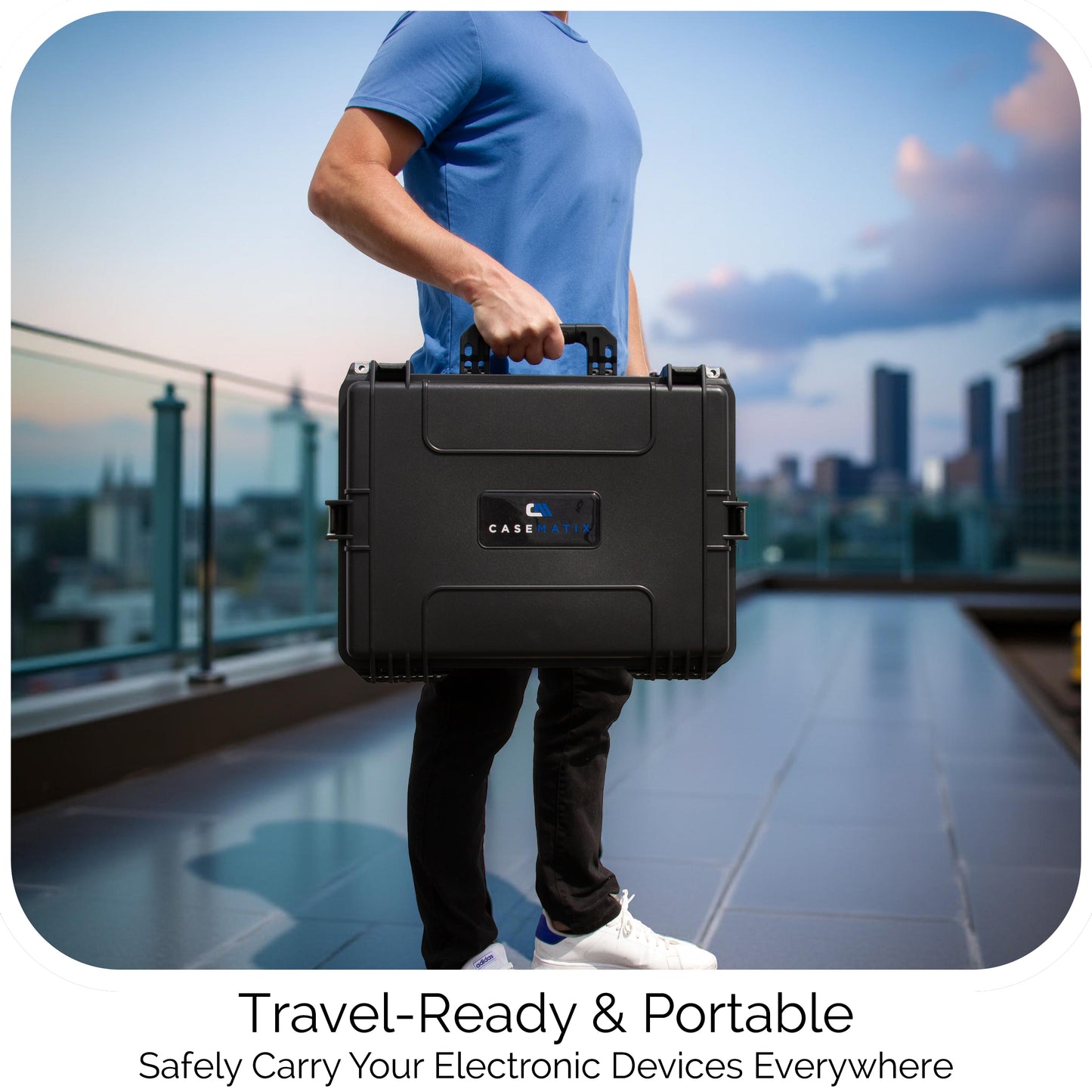 Hard Shell Audio Mixer Case Compatible with Mackie ProFX10v3 – Waterproof Travel Bag with Custom Foam for Compact 10-Channel Mixers