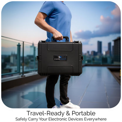 Hard Shell Audio Mixer Case Compatible with Mackie ProFX10v3 – Waterproof Travel Bag with Custom Foam for Compact 10-Channel Mixers