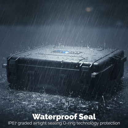 Waterproof Laptop Hard Case for 15-17 inch Gaming Laptops and Accessories - Crushproof Heavy Duty Laptop Case for 15.6 and 17.3 inch Laptops