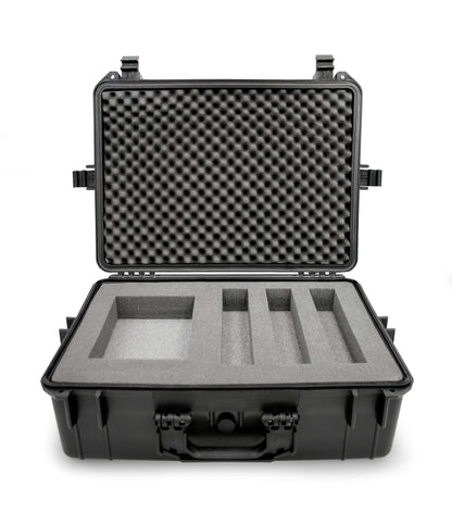 23" Customizable Wireless Microphone System Hard Case fits Sennheiser, Shure, Audio-Technica, AKG Receiver, Transmitter and Other Microphone Systems