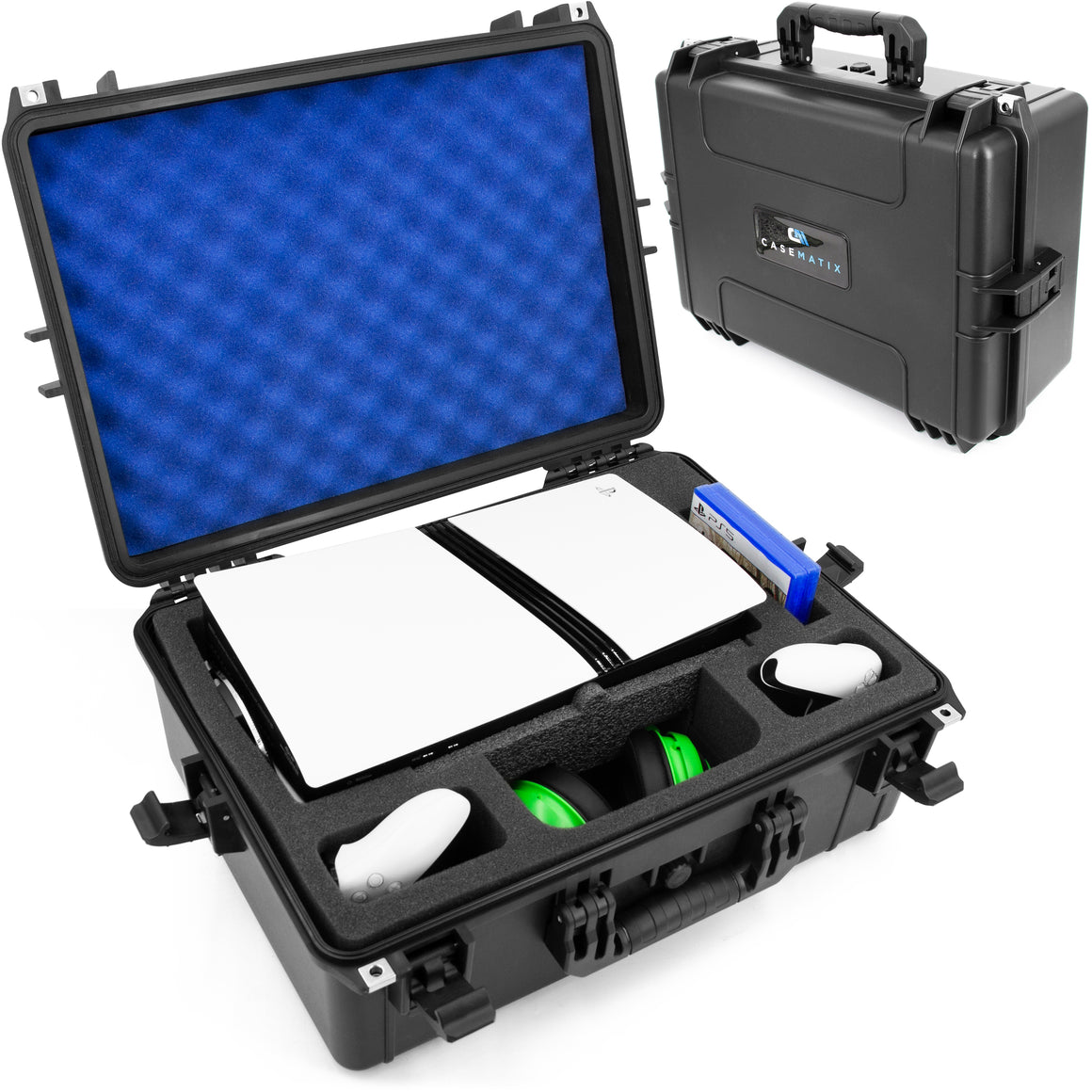 CASEMATIX Travel Case Compatible With PlayStation 5 Pro & PS5 Pro Disc ...