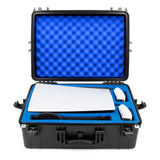 CASEMATIX Hard Shell Travel Case Compatible with PlayStation 5 Console, Controllers, Games and Accessories - Waterproof PS5 Carrying Case with Foam