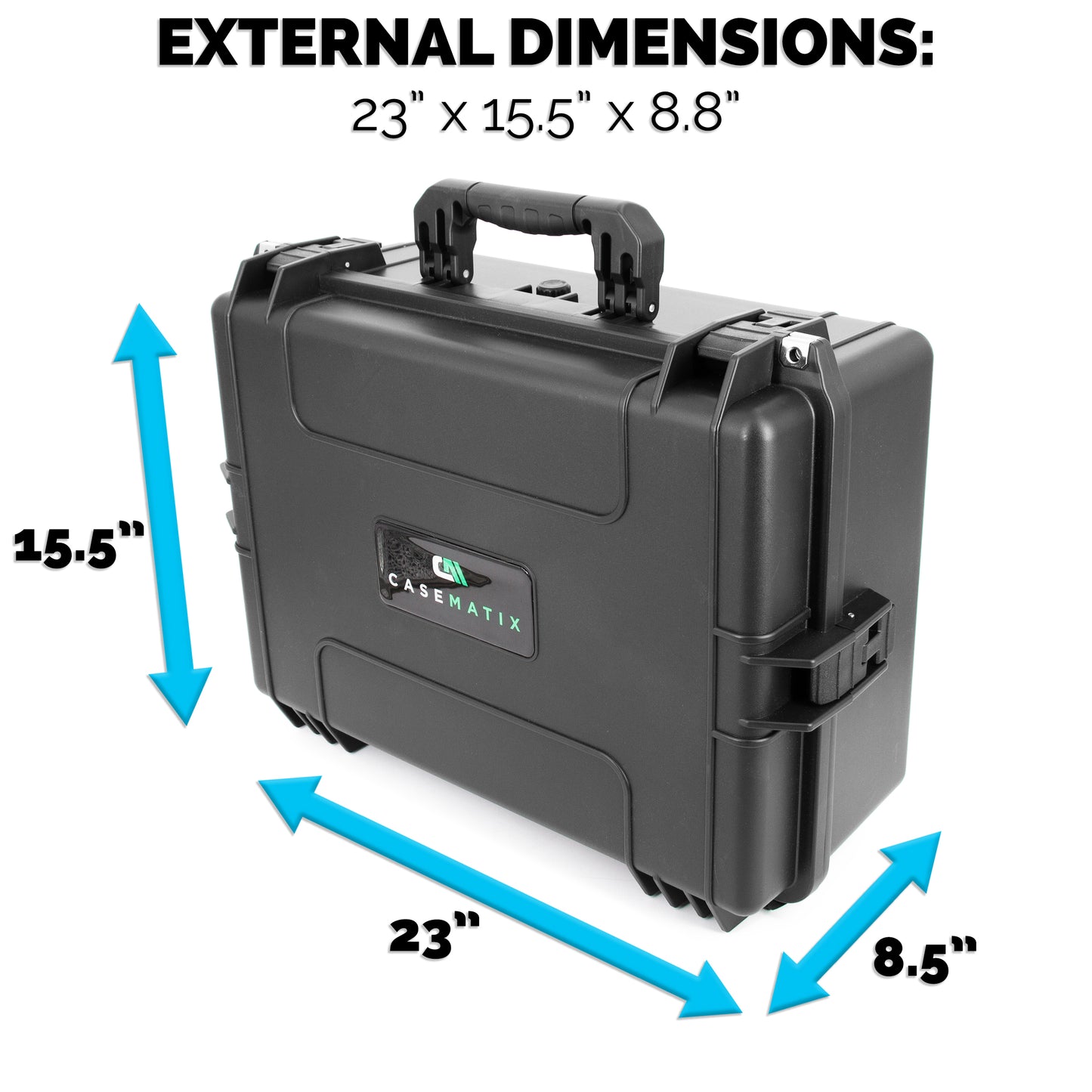 Custom Waterproof Case Compatible with Square Register POS System - Impact Resistant Foam Protection with Heavy Duty Latches & Padlock Holes