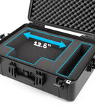 Casematix Waterproof Travel Case Fits Square Register POS System Stand and Accessories, Impact Resistant Foam