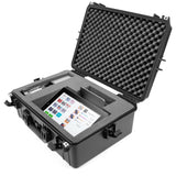 Casematix Waterproof Travel Case Fits Square Register POS System Stand and Accessories, Impact Resistant Foam