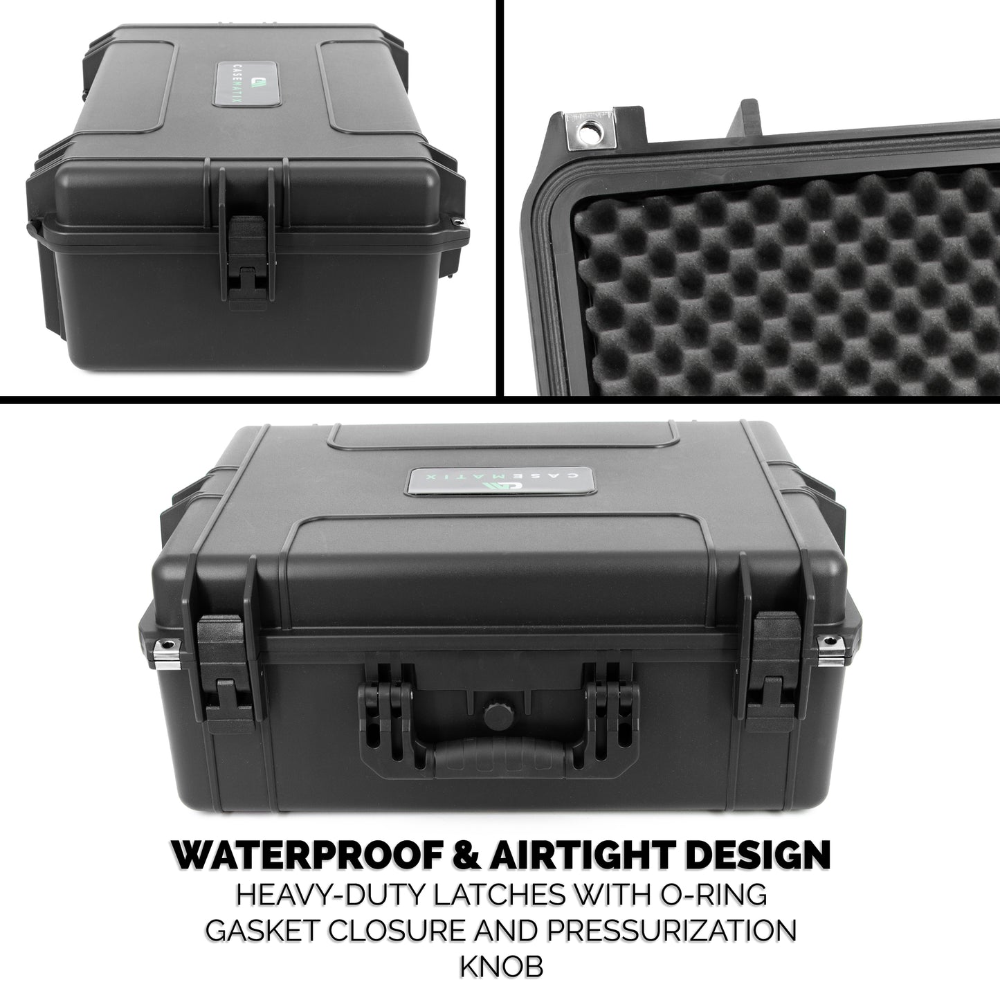 Custom Waterproof Case Compatible with Square Register POS System - Impact Resistant Foam Protection with Heavy Duty Latches & Padlock Holes