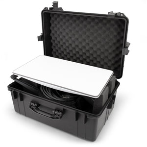 CASEMATIX Travel Case Compatible with Starlink Standard Actuated V2 Dish Kit, Router, Cables & Adapters - Waterproof Gen 2 Satellite Case Only