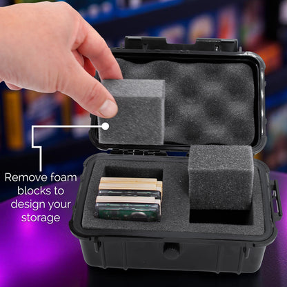 Waterproof Game Case Holder Compatible With Gameboy Color and Original Game Boy Cartridges, Storage Box Fits 18 Games