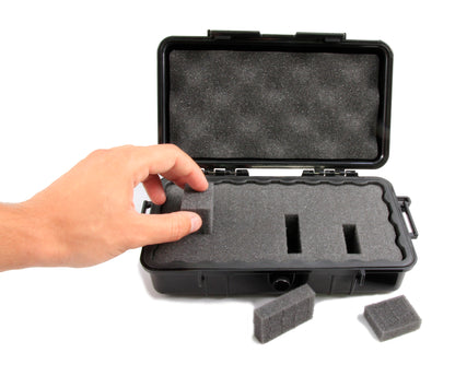 9.5" Waterproof Camera Case Compatible with Insta360 X6 Action Camera and Select Accessories in Customizable Foam