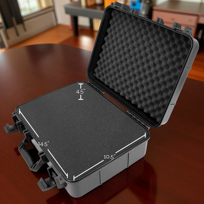 Hard Travel Case Compatible with Allen & Heath CQ-18T Digital Mixer – Customizable Foam Interior & Protective Padded Carrying Case For Mixers